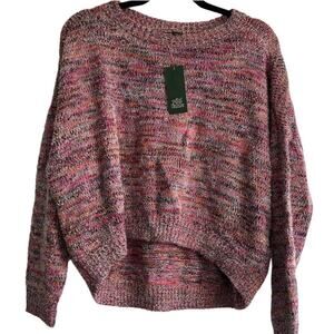 Wild Fable Women's Pink Long Sleeve Crewneck Tinsel Sweater - Size Medium - NWT